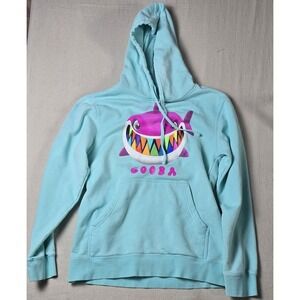 Tekashi 6ix9ine Gooba Hoodie Small Blue Shark Rainbow Teeth Pullover Adult